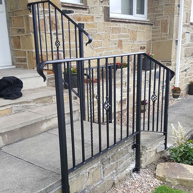 wrought iron handrail panel